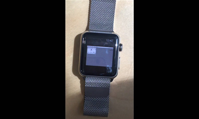 Apple Watch corriendo Mac OS 7.5.5.