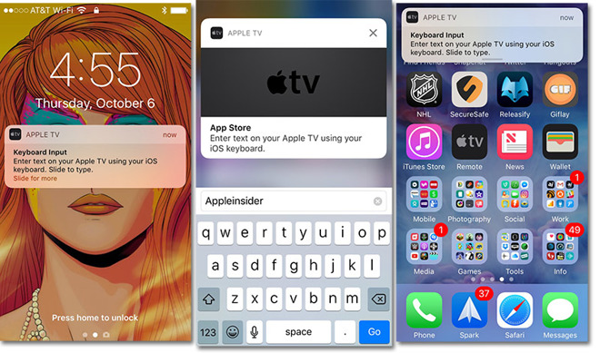 iOS 10 tips: Rich notifications enable tvOS text entry from iPhone's