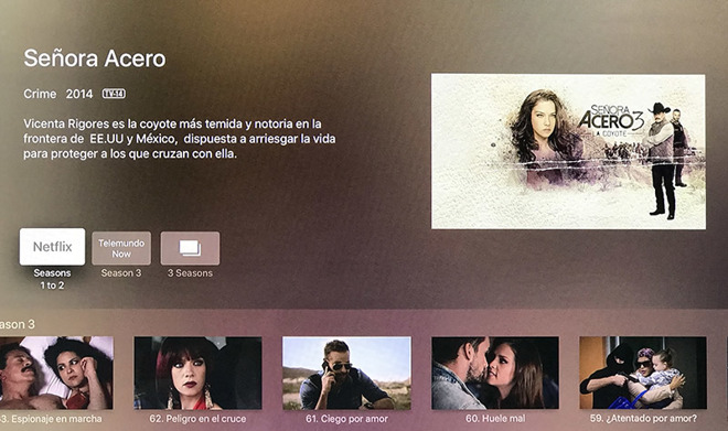 photo of Apple TV universal search gets Telemundo integration image