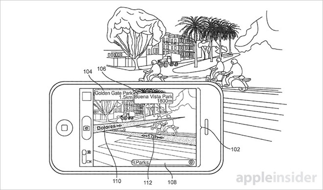 Apple získal patent na rozšířenou realitu v mapách na iPhonech