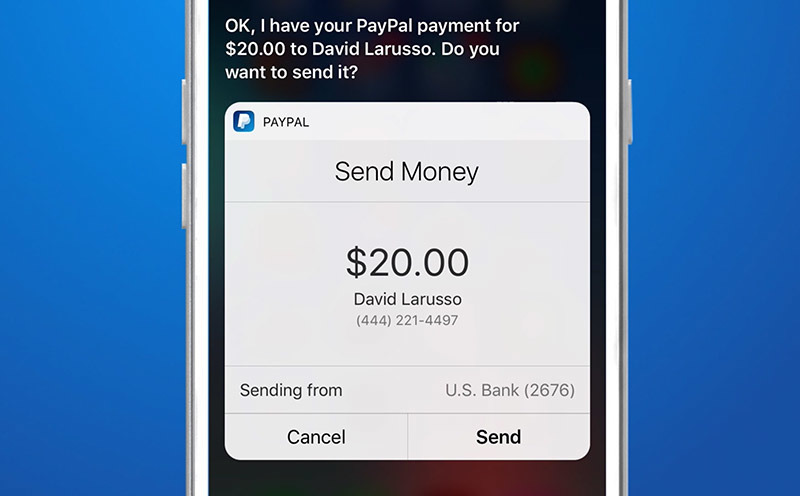 PayPal enables Siri support for sending and requesting