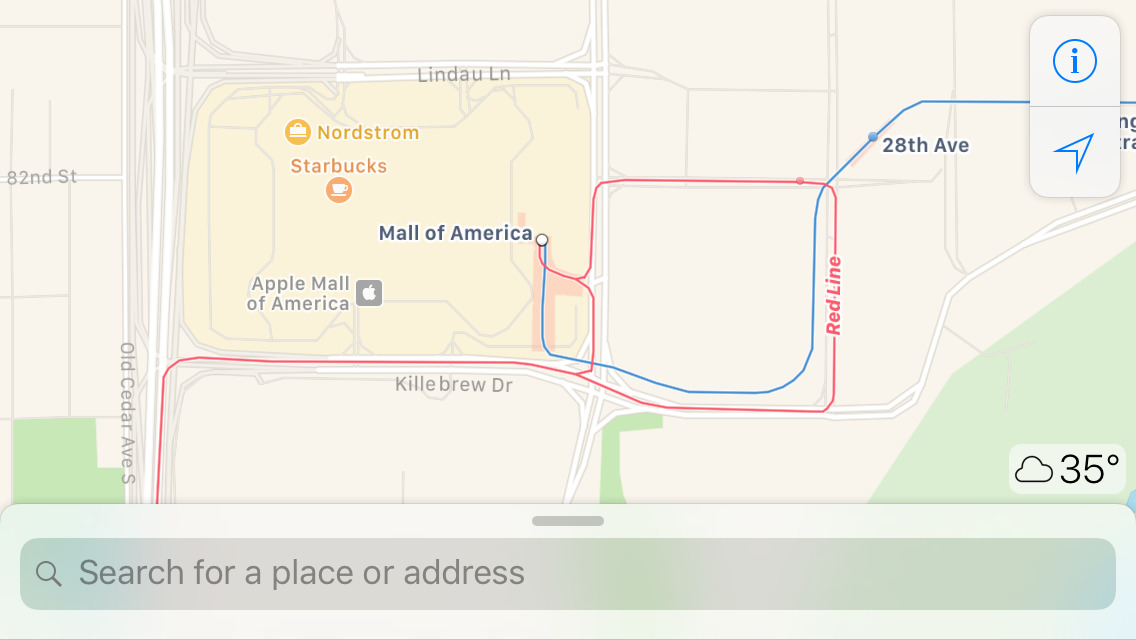 Minneapolis - St. Paul area transit information added to Apple Maps