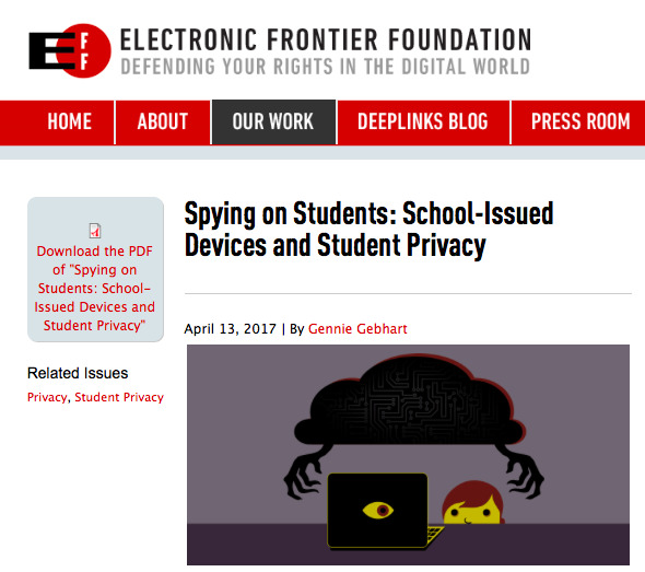 photo of EFF: Google Chromebook is still spying on grade school students image