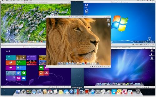 exiting parallels full screen mode from teamviewer