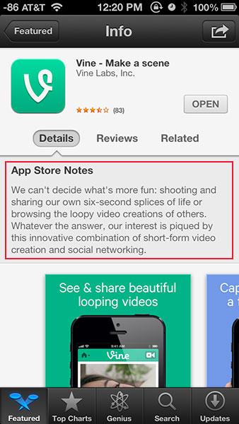 Apple Adds 'App Store Notes' to Featured Apps - MacRumors