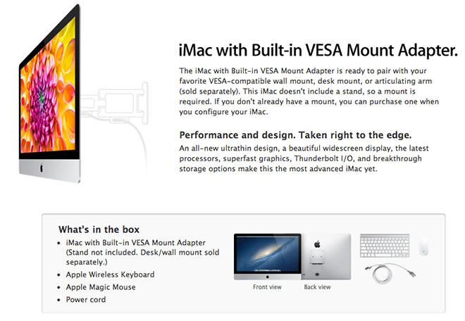 vesa mount adapter for 2012 mac aluminum