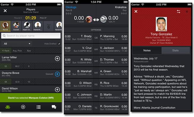 Yahoo's updated Fantasy Sports app brings mobile drafting to iOS