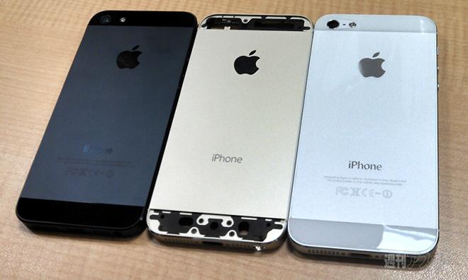 iPhone 5の隣に金色の「iPhone 5S」とされる写真が写っていると主張