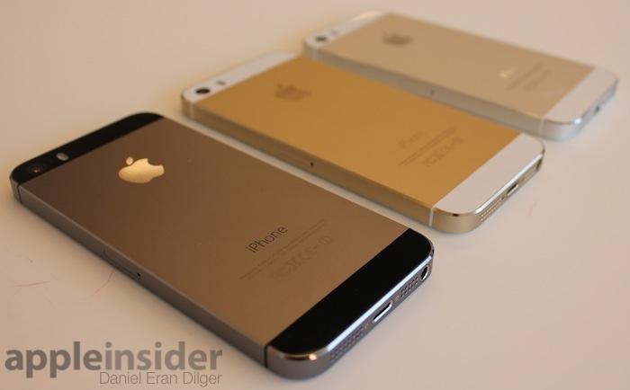 iphone 5c gold front