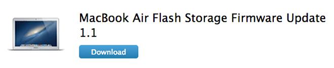 macbook air flash storage firmware update 1.1