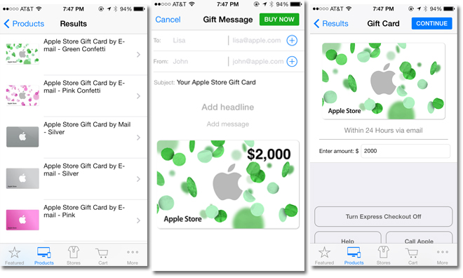 Apple Store App Now Supports International Passbook Gift Cards After Update Appleinsider