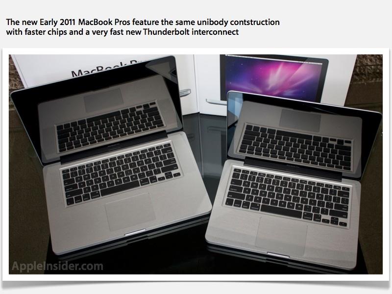 First Look: Apple's early 2011 13- and 15-inch MacBook Pros with