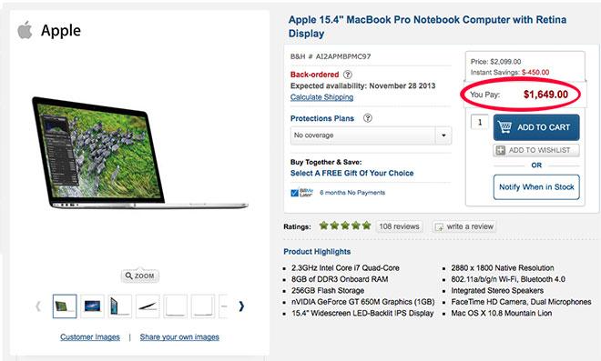 Black Friday Exclusives 15 Macbook Pro Retina For 1649 450 Off 27 Imac For 1599 400 Off Appleinsider