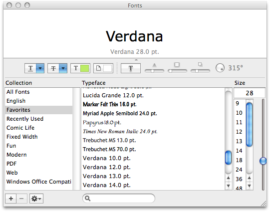 microsoft fonts for mac os x