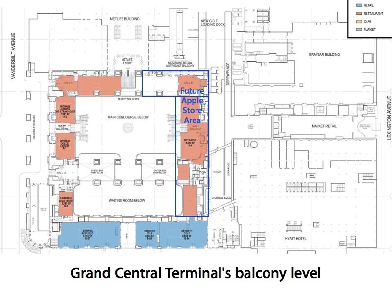 grand central station interior map