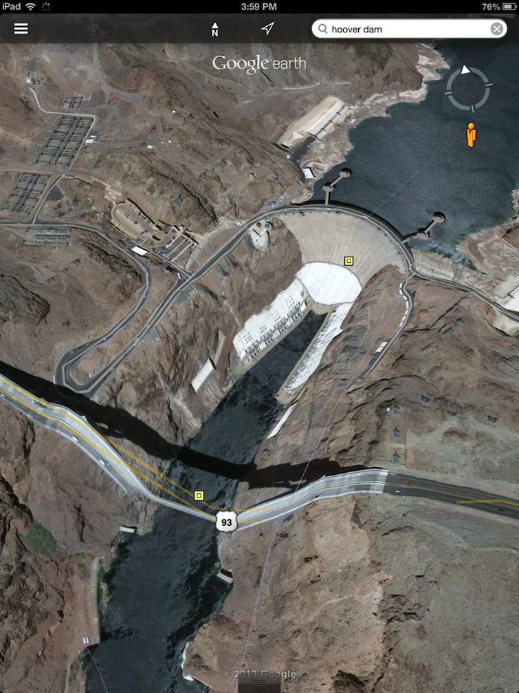 Google Maps Hoover Dam