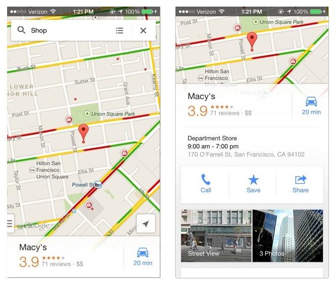 Google Now Popping Up New Banner Ads In Iphone Google Maps Searches Appleinsider