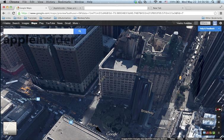 google maps 3d view iphone