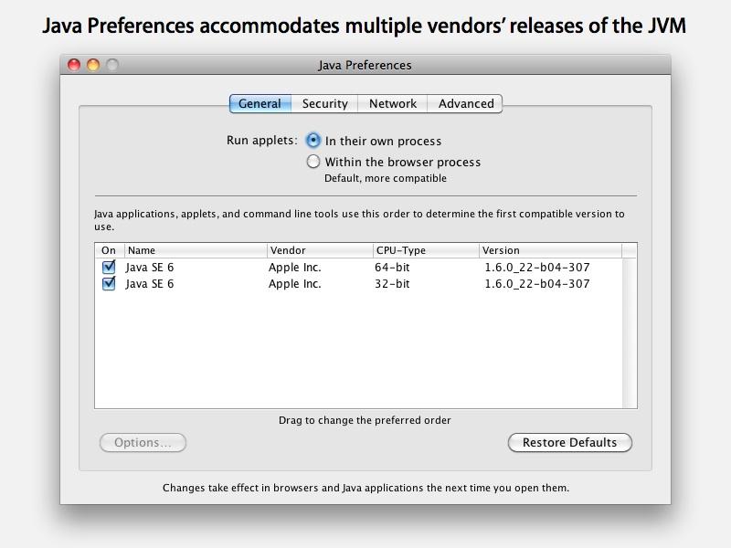 update of java for mac