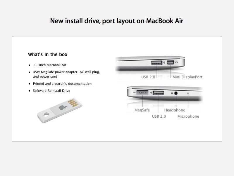 New MacBook Air features USB software reinstall drive | AppleInsider