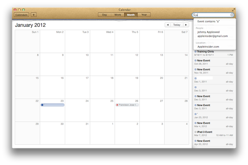 Inside OS X 10.8 Mountain Lion GM Calendar & Reminders offer smart