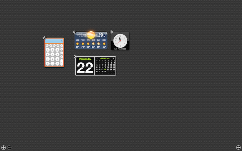 mac dashboard widgets that still work