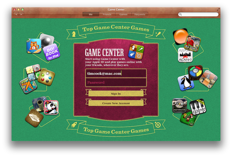 Game center apple