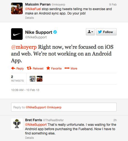 Negrita R boicotear Nike snubs Android users, says mobile FuelBand app to remain exclusive to  Apple's iOS | AppleInsider