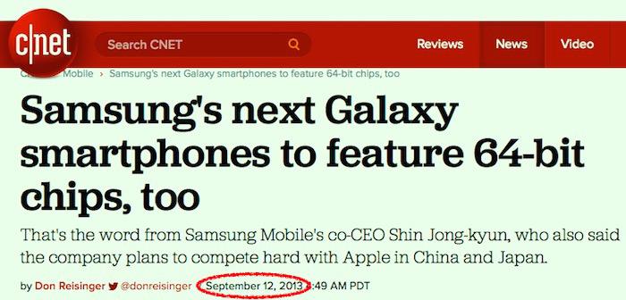 Samsung lied about 64-bit