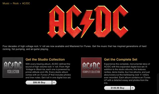 AC/DC library now available on Apple's iTunes Store | AppleInsider