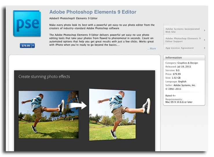 equivalent of photoshop elements for mac os