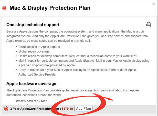Add AppleCare