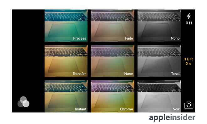 iOS 7 feature focus: Redesigned Camera app gains burst mode, filters
