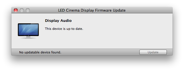 apple cinema display driver for windows 10