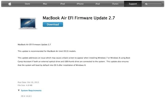 apple efi firmware update