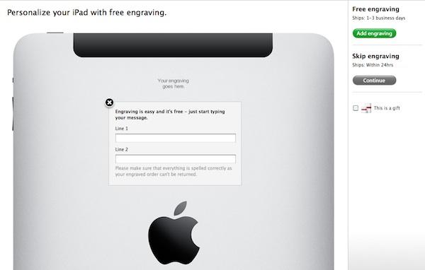 iPad Engraving Sample