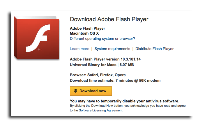 adobe flash player for mac new version