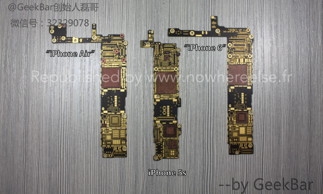 Purported 5 5 In Iphone Logic Board Surfaces Alongside Iphone 6 Part In New Photos Appleinsider