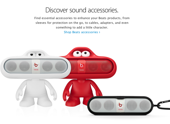 Beats by Dr. Dre its section on Apple's online store