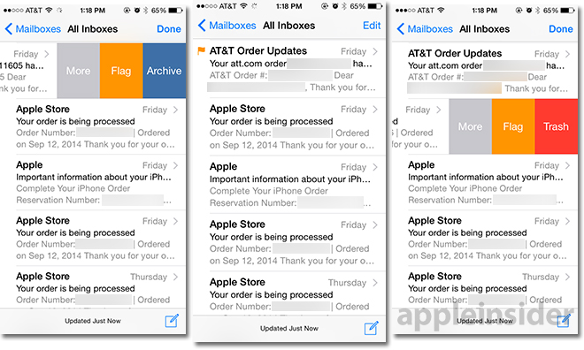 Outlook for iOS 8 vs Apple Mail for iOS