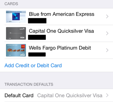 defaults on credit cards