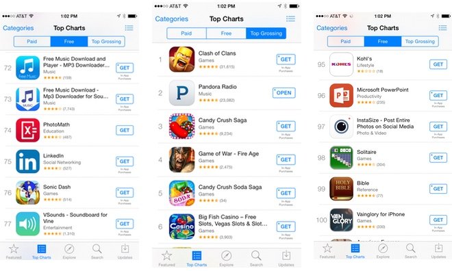 App Store download buttons change from 'Free' to ...