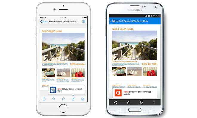 Dropbox For Ios Integrates Microsoft Office Document Editing Appleinsider