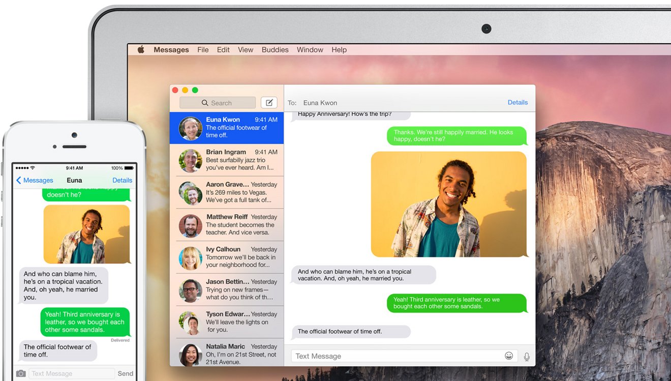 iPad および Mac で Continuity を通じて SMS テキスト メッセージングを有効にする方法