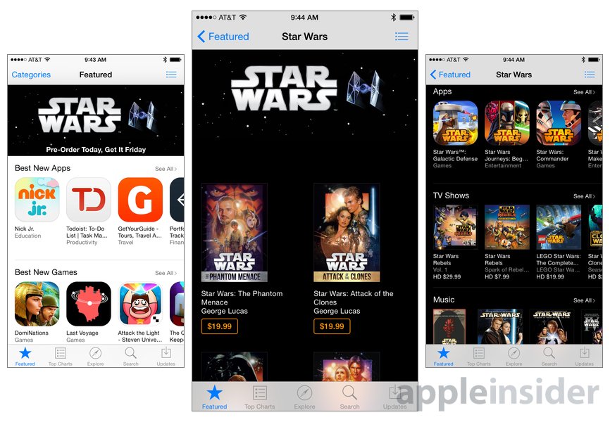 Itunes star online wars