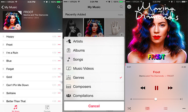 Apple、新しい音楽アプリを備えた iOS 8.4 ベータ版を開発者にリリース