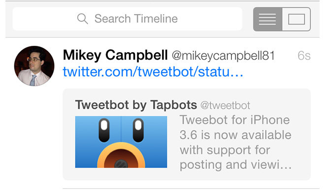 Tweetbot Updates Ios App With New Twitter Quote Tweet Format Appleinsider