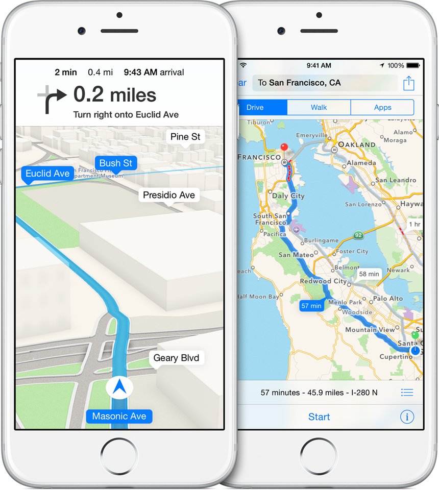 tomtom apple maps