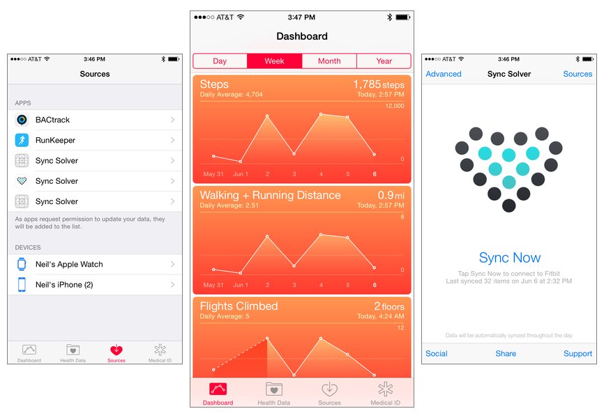 Sync Solver bridges the gap between Apple's Health app and Fitbit devices