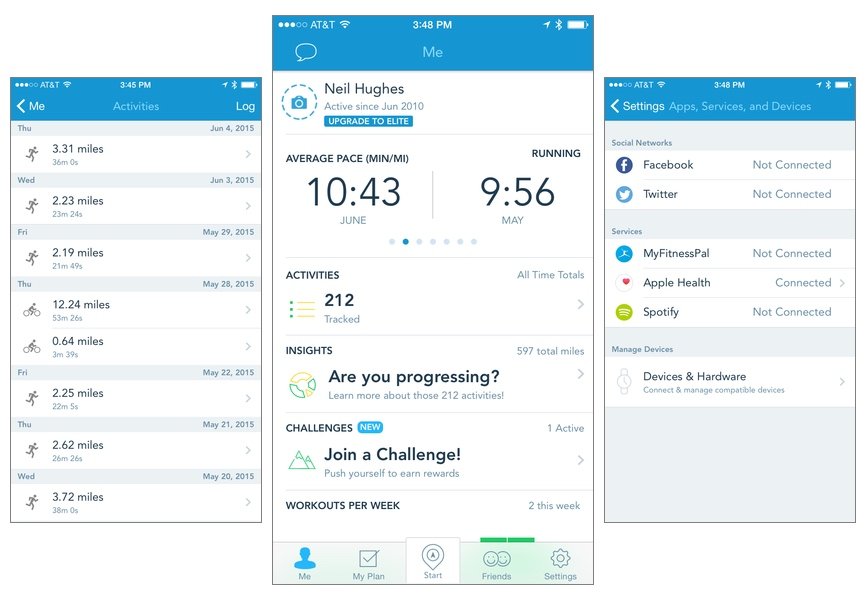 sync runkeeper with apple health